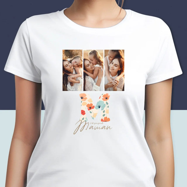 Collage Photo: M Comme Maman - T-Shirt Pour Femmes