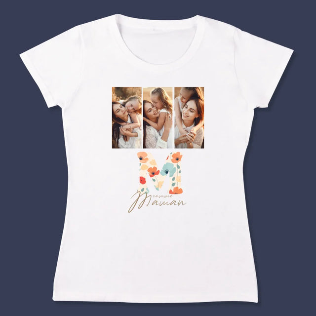 Collage Photo: M Comme Maman - T-Shirt Pour Femmes