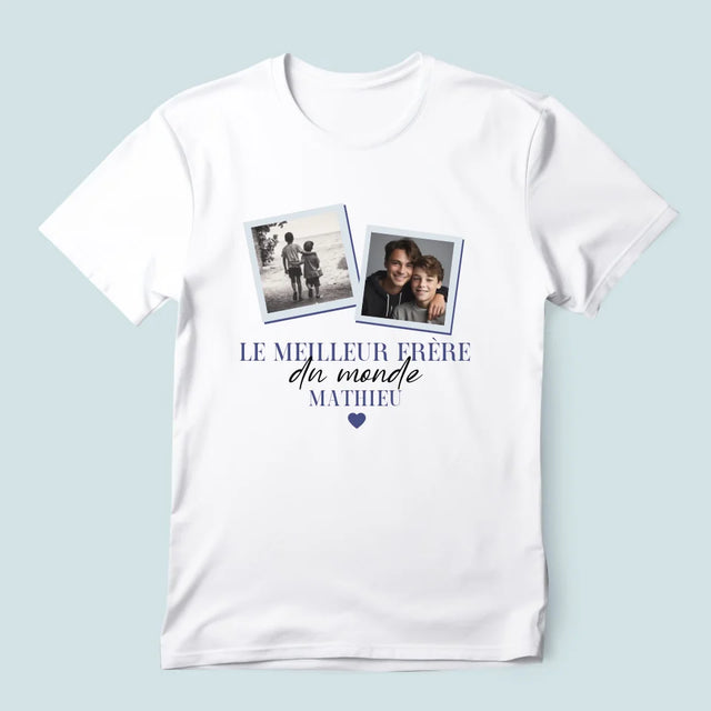 Le Collage Photo: Le Meilleur Frère Du Monde - T-Shirt Pour Hommes