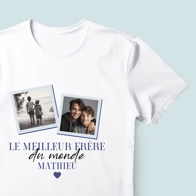 Le Collage Photo: Le Meilleur Frère Du Monde - T-Shirt Pour Hommes