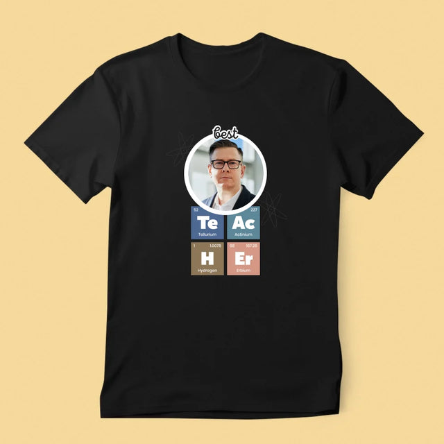 Photo Et Texte: Teacher Les Éléments - T-Shirt Pour Hommes