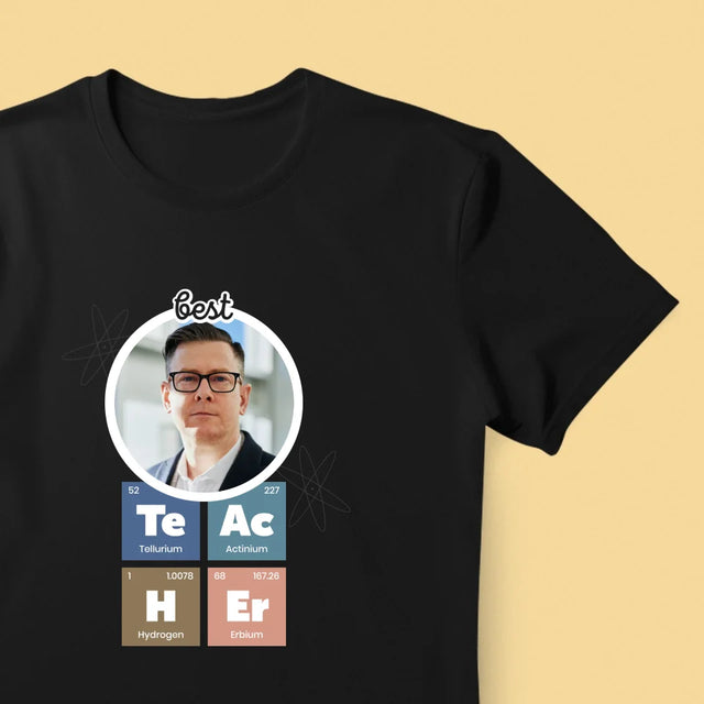 Photo Et Texte: Teacher Les Éléments - T-Shirt Pour Hommes