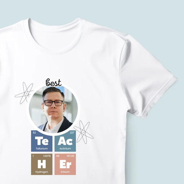 Photo Et Texte: Teacher Les Éléments - T-Shirt Pour Hommes