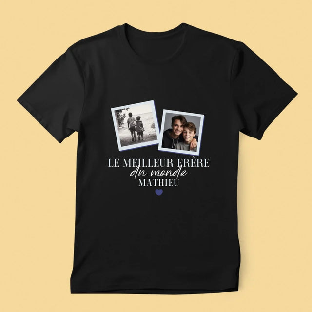 Le Collage Photo: Le Meilleur Frère Du Monde - T-Shirt Pour Hommes