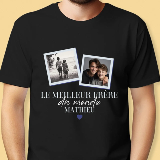 Le Collage Photo: Le Meilleur Frère Du Monde - T-Shirt Pour Hommes