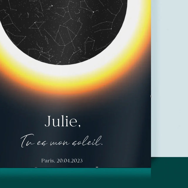 Carte Des Étoiles: Tu Es Mon Soleil - Affiche