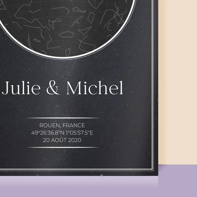 Carte Des Étoiles: Pour Les Amoureux - Affiche