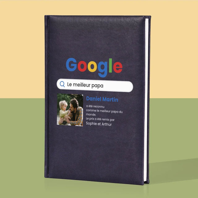 Photo Et Texte: Meilleur Père Résultat Google - Cahier De Notes