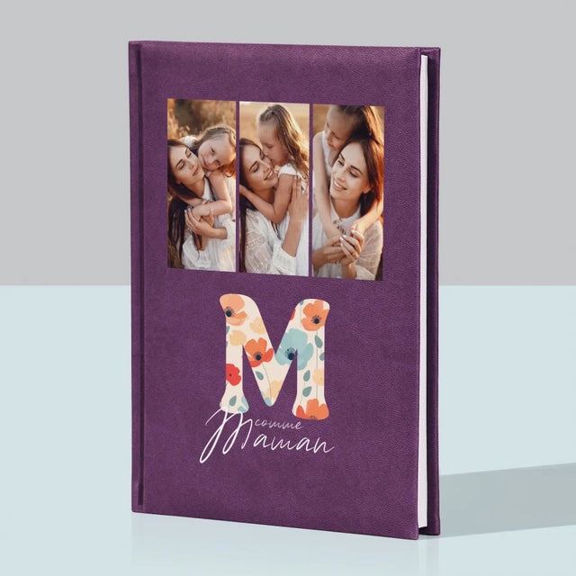 Collage photo: M comme maman - Cahier de notes