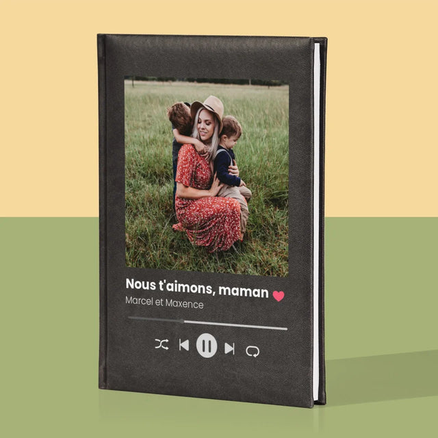 Photo Et Texte: Nous T'Aimons, Maman - Cahier De Notes 
