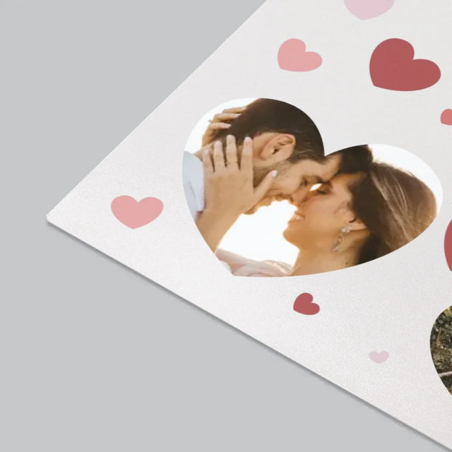 Collage Photo: Photo Des Cœurs - Sous-Main Bureau