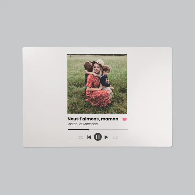 Photo Et Texte: Nous T'Aimons, Maman - Sous-Main Bureau