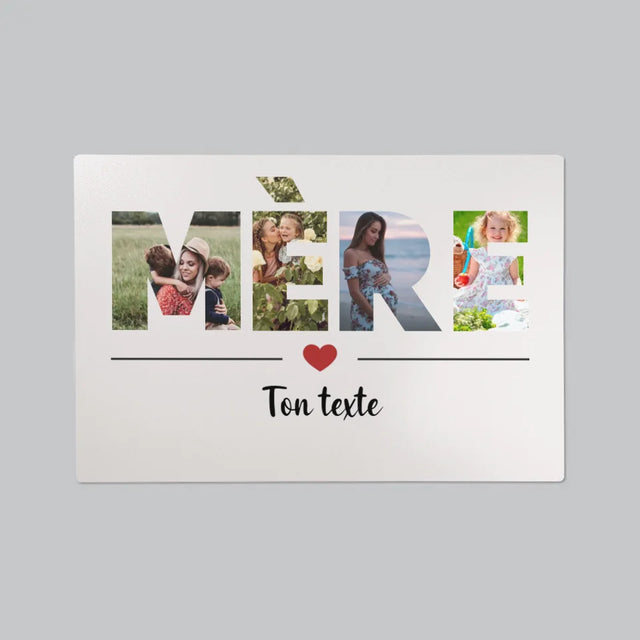 Collage Photo De Lettre: Mère Des Photos - Sous-Main Bureau