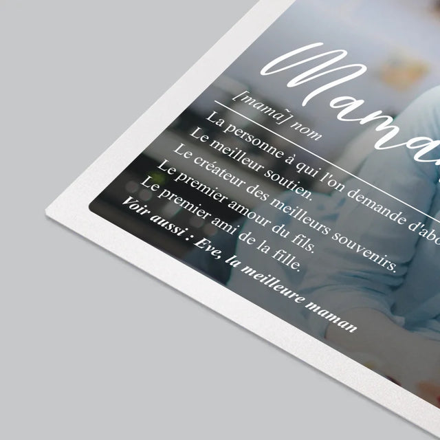 Photo Et Texte: Maman Définition - Sous-Main Bureau
