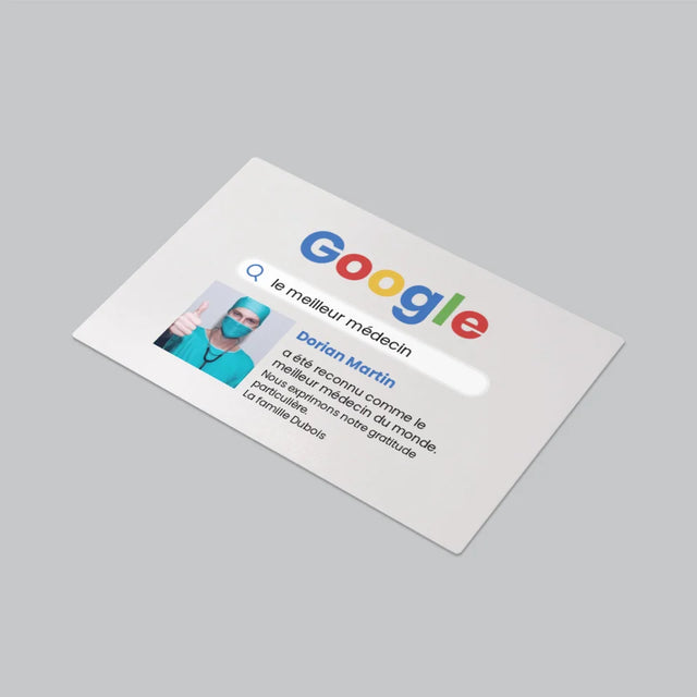 La Photo Et Un Texte: Meilleur Médecin Résultat Google - Sous-Main Bureau