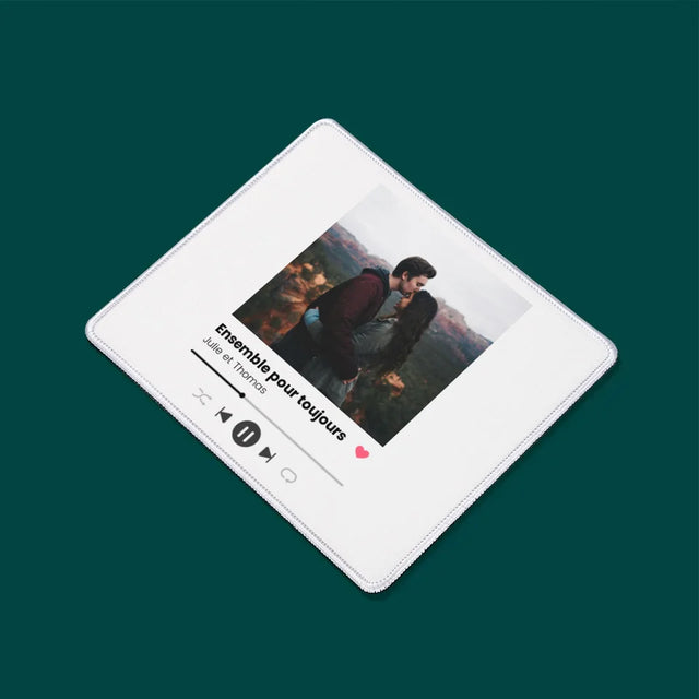 Photo Et Texte: Spotify Avec Ta Photo - Tapis De Souris