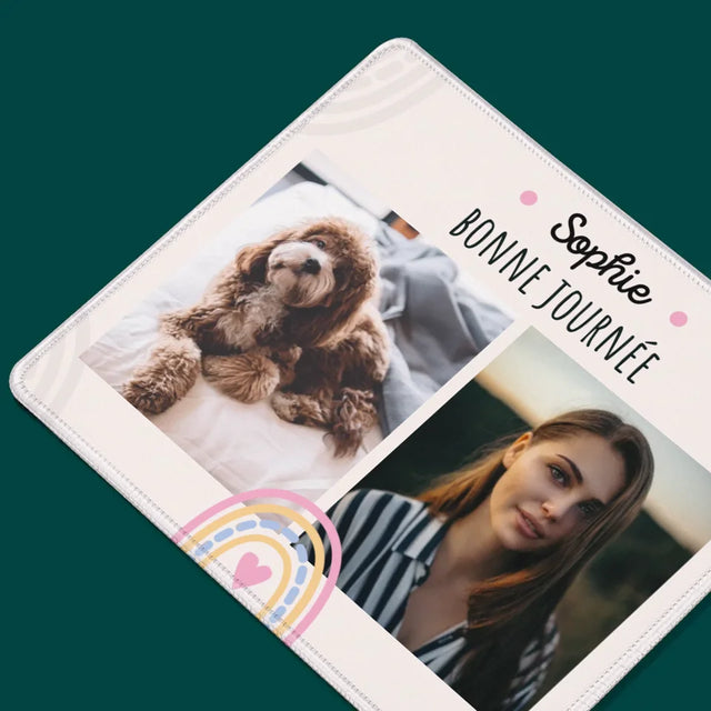 Collage Photo: Bonne Journée - Tapis De Souris