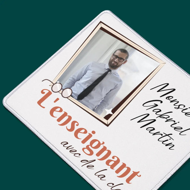 Photo Et Texte: L'Enseignant Avec De La Classe - Tapis De Souris