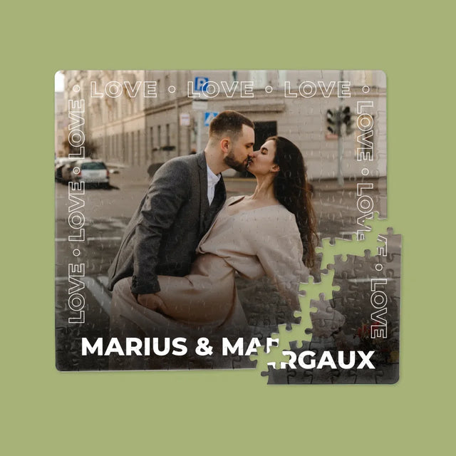 Photo Et Texte: Cadre Love - Casse-Têtes