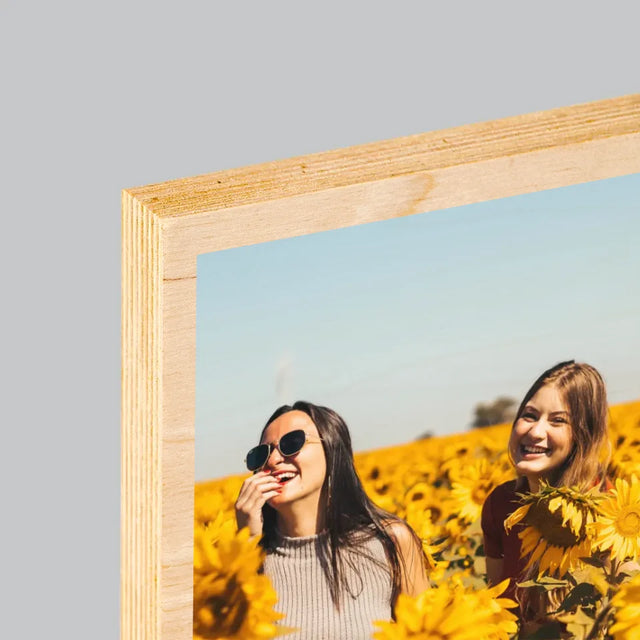 Le Collage Photo: Les Meilleures Amies - Impression Sur Bois