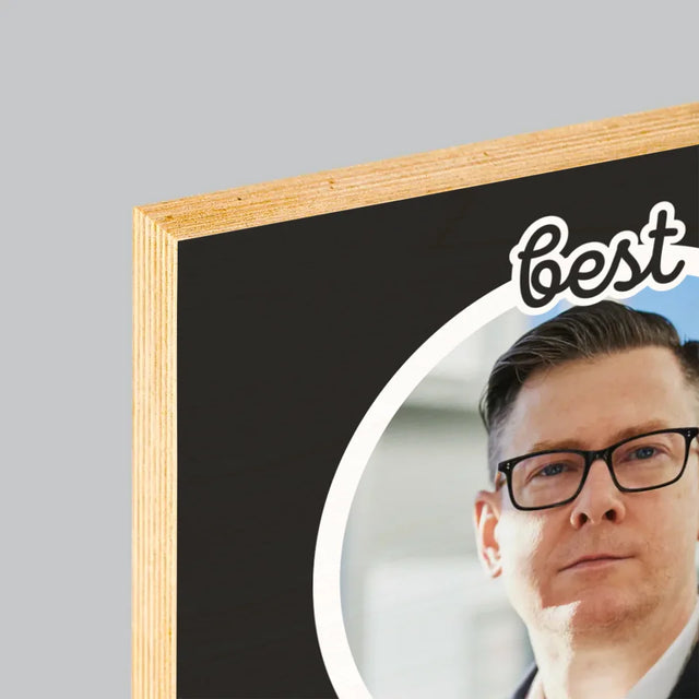 Photo Et Texte: Teacher Les Éléments - Impression Sur Bois