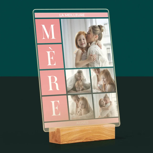 Collage Photo: Meilleure Maman, Collage - Impression Sur Verre Acrylique 