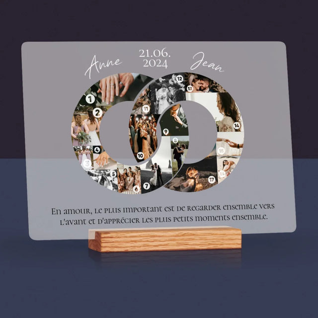 Forme Des Photos: Le Mariage - Impression Sur Verre Acrylique