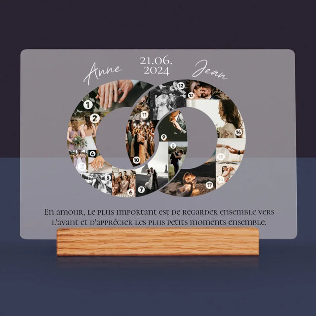 Forme Des Photos: Le Mariage - Impression Sur Verre Acrylique