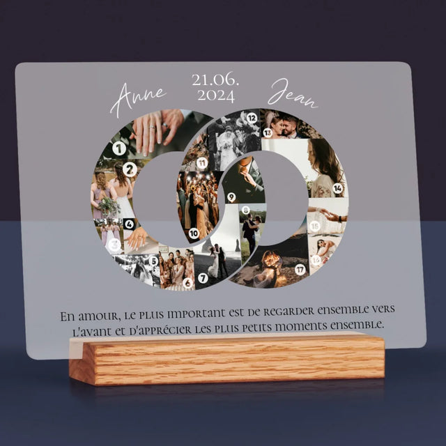 Forme Des Photos: Le Mariage - Impression Sur Verre Acrylique