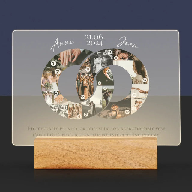 Forme Des Photos: Le Mariage - Impression Sur Verre Acrylique