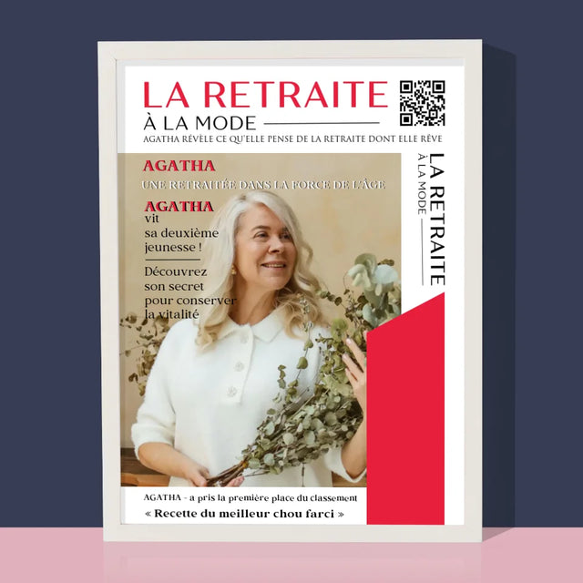 Couverture De Magazine: La Retraite À La Mode - Impression Encadrée 30X40