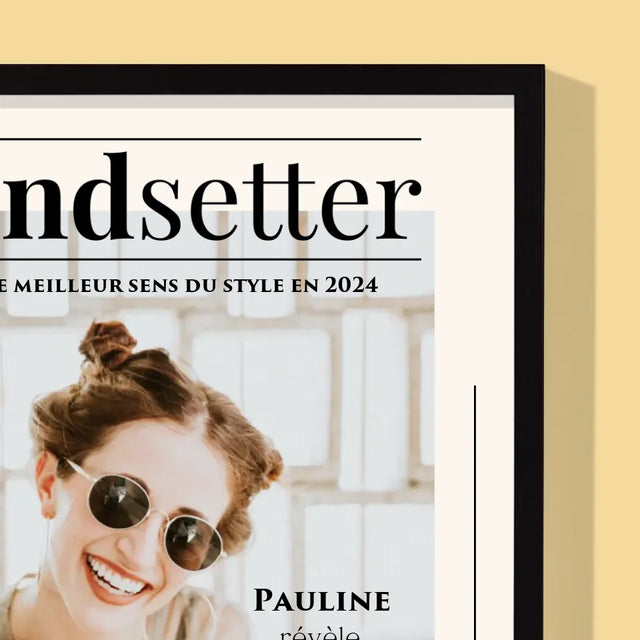 Couverture De Magazine: Trendsetter: Couverture De Magazine - Impression Encadrée 30X40