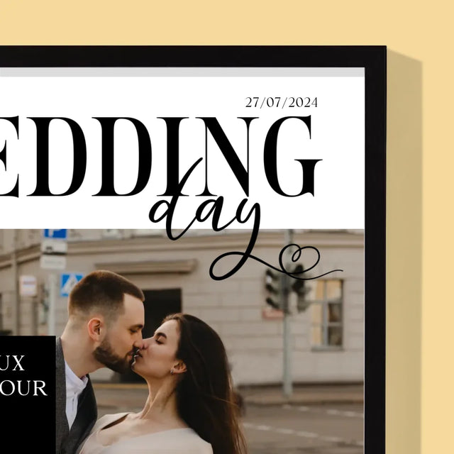 Couverture De Magazine: Wedding Day: Couverture De Magazine - Impression Encadrée 30X40