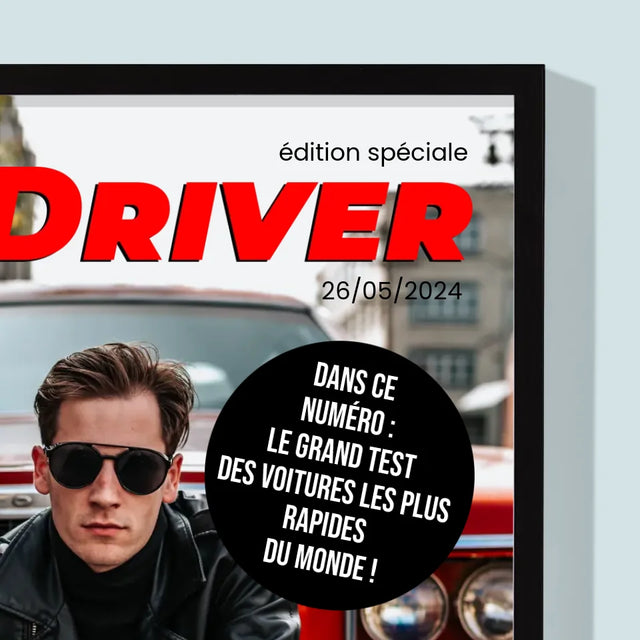 Couverture De Magazine: Topdriver: Couverture De Magazine - Impression Encadrée 30X40