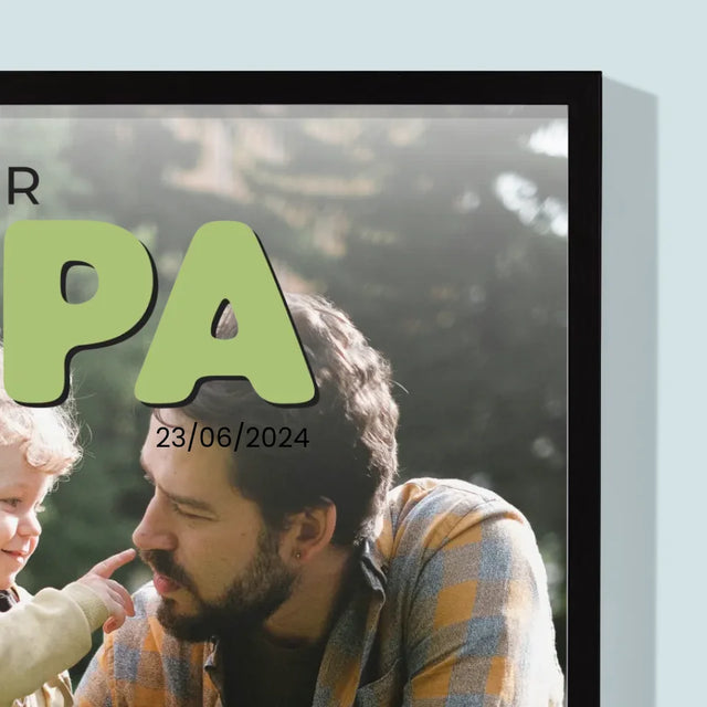 Couverture De Magazine: Le Meilleur Papa : Couverture De Magazine - Impression Encadrée 30X40