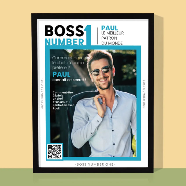 Couverture De Magazine: Boss Number One: Couverture De Magazine - Impression Encadrée 30X40