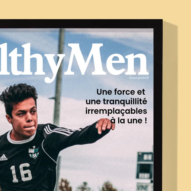 Couverture De Magazine: Healthymen: Couverture De La Magazine - Impression Encadrée 30X40