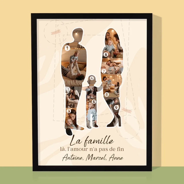 Forme Des Photos: L'Amour Familial - Impression Encadrée 30X40