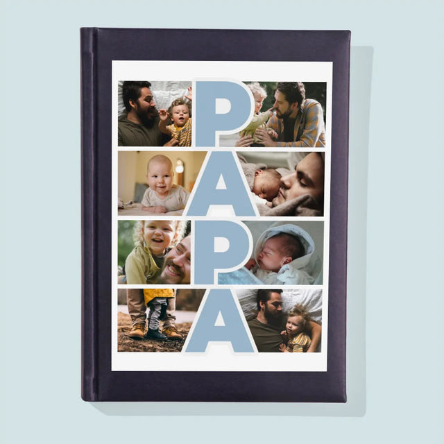 Collage Photo: Inscription Papa - Cahier De Notes