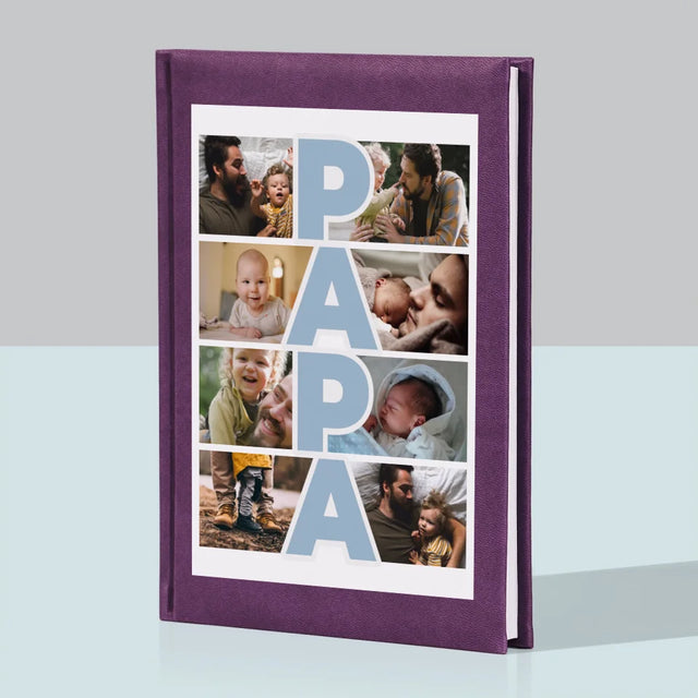 Collage Photo: Inscription Papa - Cahier De Notes