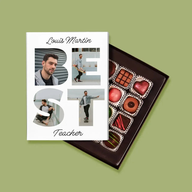 Collage Photo De Lettre: Best Teacher - Pralines