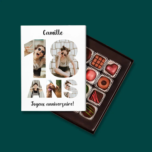 Collage Photo De Lettre: 18 Ans - Pralines