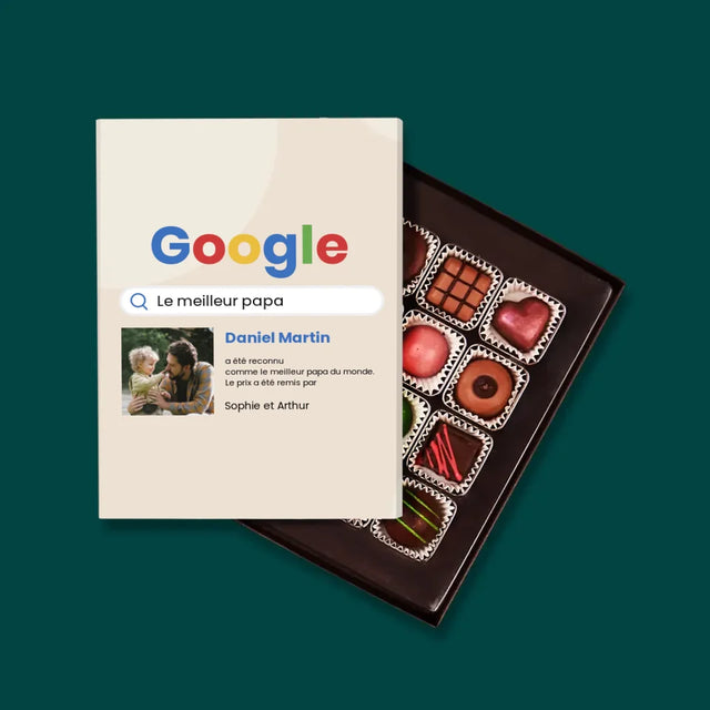 Photo Et Texte: Meilleur Père Résultat Google - Pralines