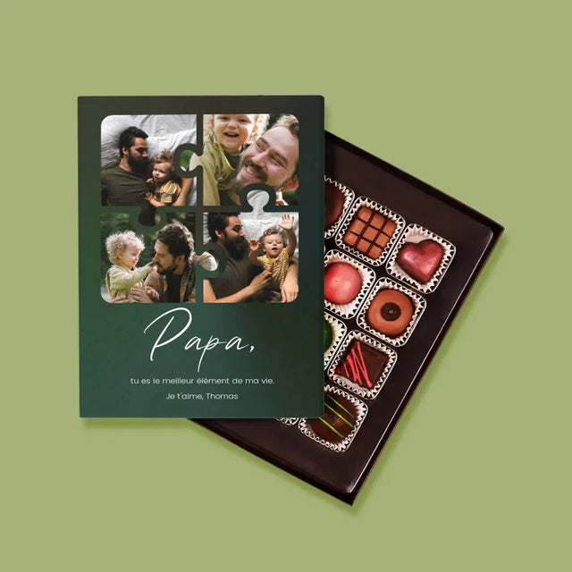 Collage Photo: Casse-Tête Pour Papa - Pralines