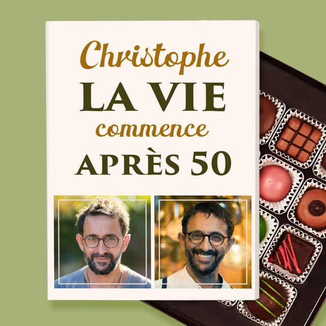 Collage Photo: La Vie Commence À 50 - Pralines