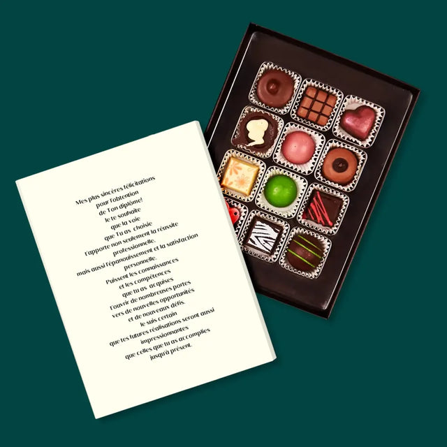 Photo Et Texte: Félicitations Pour Le Master - Pralines