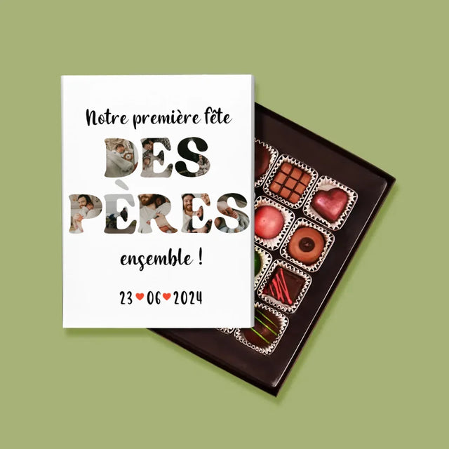 Collage Photo De Lettre: Notre Première Fête Des Pères - Pralines