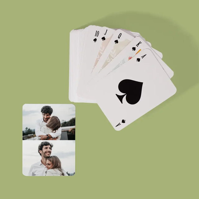 Collage Photo: Les 2 Photos - Cartes À Jouer