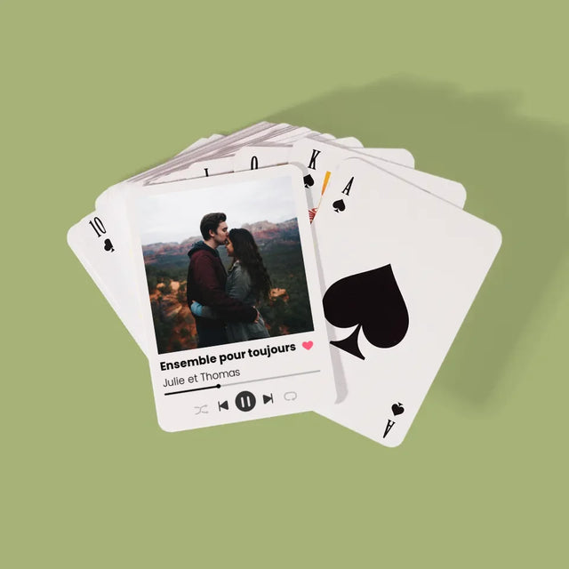 Photo Et Texte: Spotify Avec Ta Photo - Cartes À Jouer
