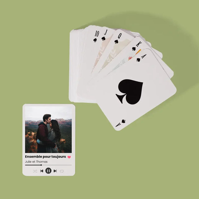 Photo Et Texte: Spotify Avec Ta Photo - Cartes À Jouer